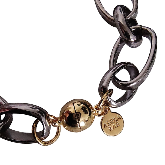 Alexa Rae Gold "My Everything" Chain Link Necklace Signed NEW - Picture 7 of 10